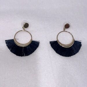 Blue Thread Earrings